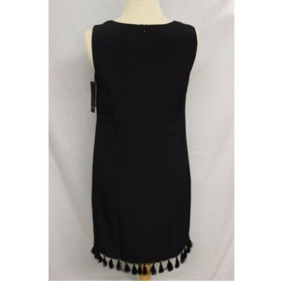 Women's AB Studio Tassel Fringe Tank Dress - Sz 14 - Picture 5 of 6